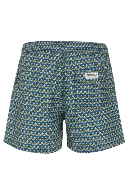 Fred Mello - Chic Blue Beach Shorts for Suave Summer Days