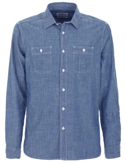 Fred Mello - Chic Denim Chest Pocket Shirt