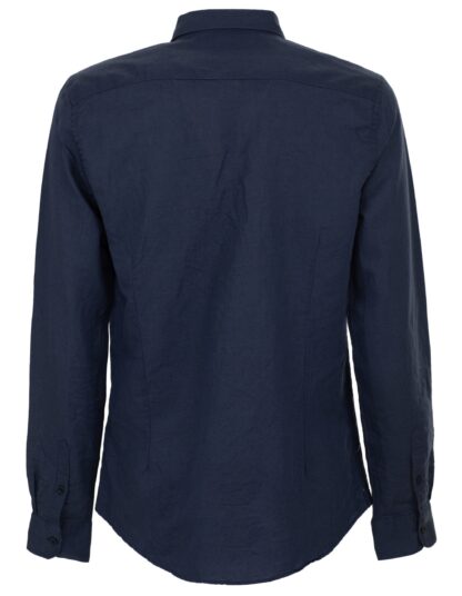 Fred Mello - Blue Linen Men Shirt