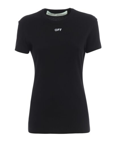 Off-White - Black Modal Women T-Shirt