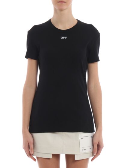 Off-White - Black Modal Women T-Shirt