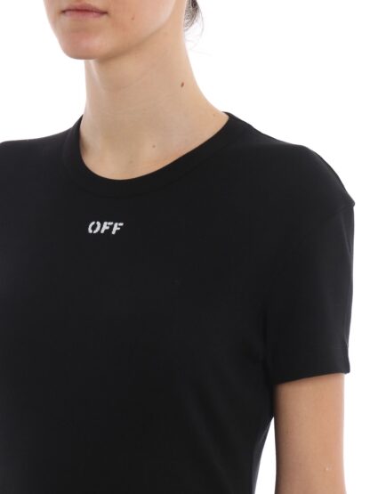 Off-White - Black Modal Women T-Shirt