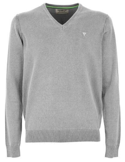 Fred Mello - Gray Cotton Men Sweater