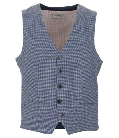 Fred Mello - Blue Cotton Men Vest