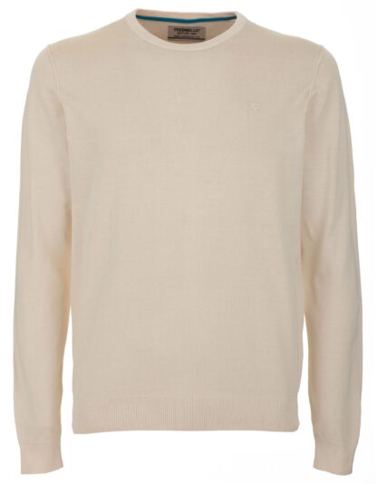 Fred Mello - Beige Cotton Men Sweater