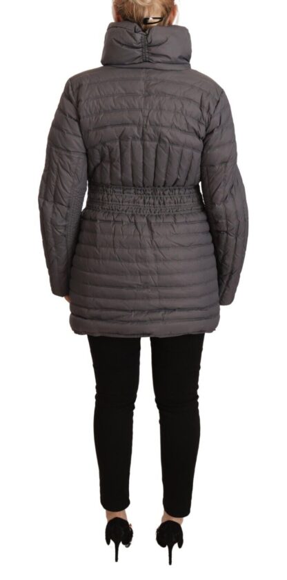 Roccobarocco - Elegant Quilted Long Jacket with Logo Patch