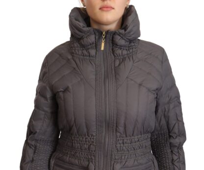 Roccobarocco - Elegant Quilted Long Jacket with Logo Patch