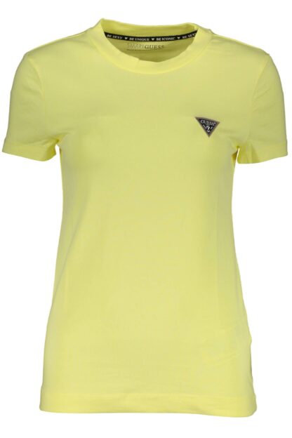 Guess Jeans - Yellow Cotton Women T-Shirt