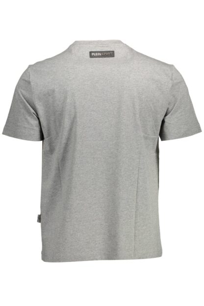 Plein Sport - Gray Cotton Men T-Shirt