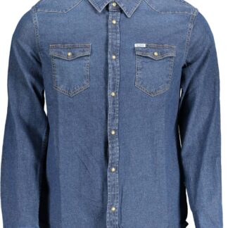 Dolce & Gabbana - Elegant Slim Fit Blue Crown Shirt