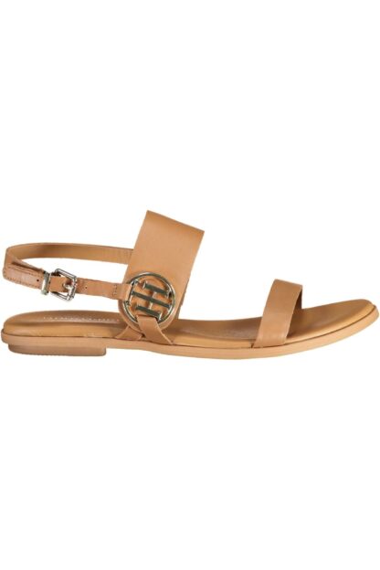 Tommy Hilfiger - Brown Leather Women Sandal