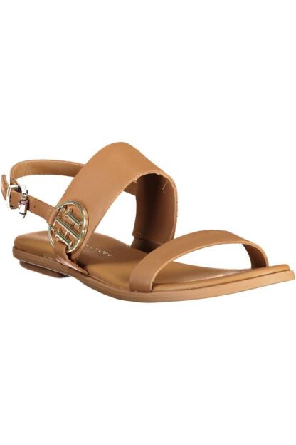 Tommy Hilfiger - Brown Leather Women Sandal