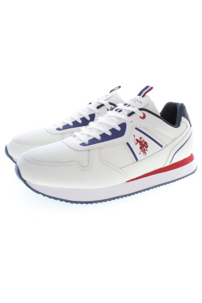 U.S. POLO ASSN. - White Polyester Men Sneaker