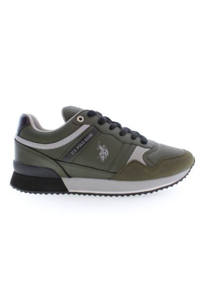 U.S. POLO ASSN. - Chic Green Polyester Sports Sneakers