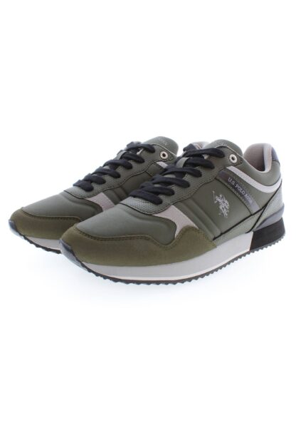 U.S. POLO ASSN. - Chic Green Polyester Sports Sneakers