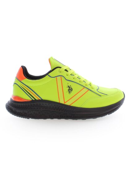 U.S. POLO ASSN. - Yellow Polyester Men Sneaker