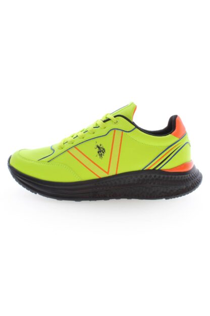 U.S. POLO ASSN. - Yellow Polyester Men Sneaker