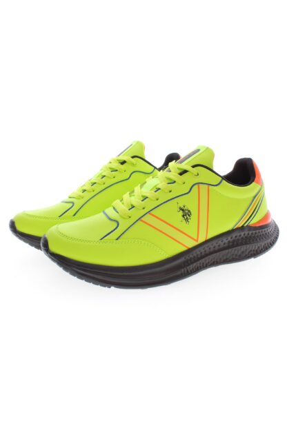 U.S. POLO ASSN. - Yellow Polyester Men Sneaker