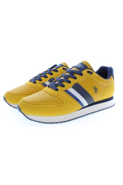 U.S. POLO ASSN. - Yellow Polyester Men Sneaker