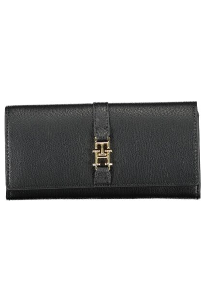 Tommy Hilfiger - Black Polyurethane Women Wallet