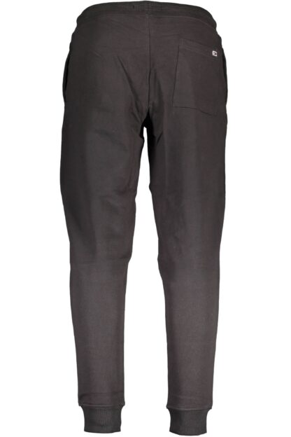 Tommy Hilfiger - Black Cotton Men Sporty Pant