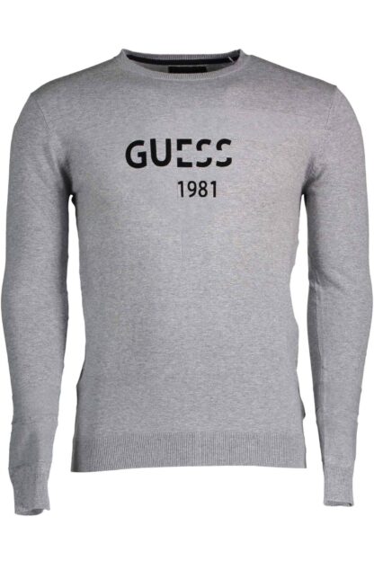 Guess Jeans - Gray Cotton Men Sweater