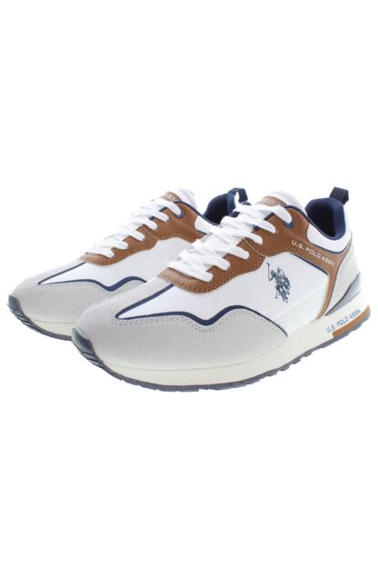 U.S. POLO ASSN. - White Polyester Men Sneaker