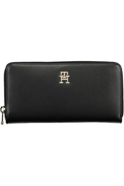 Tommy Hilfiger - Black Polyurethane Women Wallet