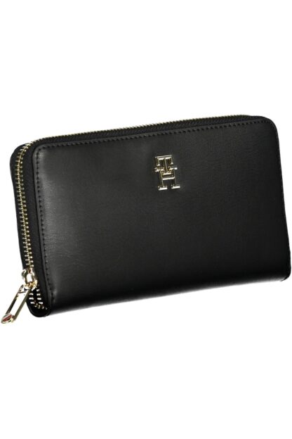 Tommy Hilfiger - Black Polyurethane Women Wallet