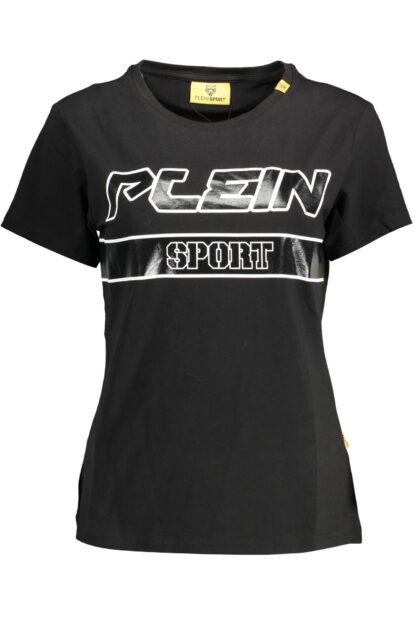 Plein Sport - Black Cotton Women T-Shirt