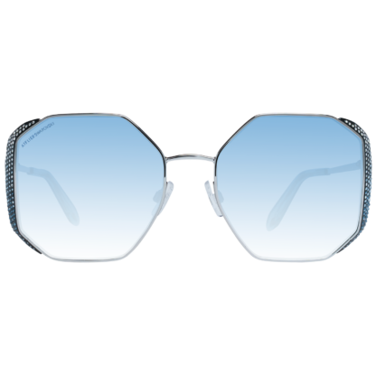 Atelier Swarovski - Elegant Silver Trapezium Sunglasses