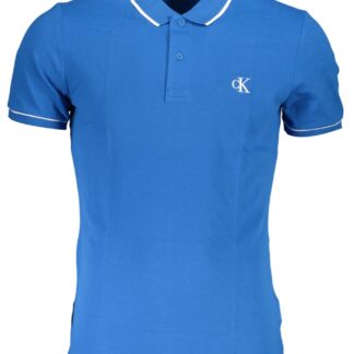 La Martina - Blue Cotton Men Polo Shirt