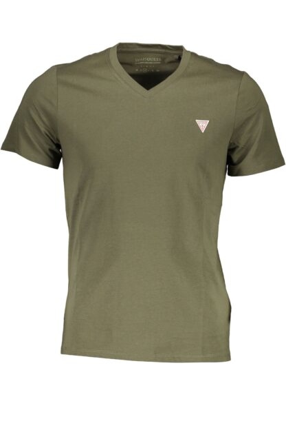 Guess Jeans - Green Cotton Men T-Shirt