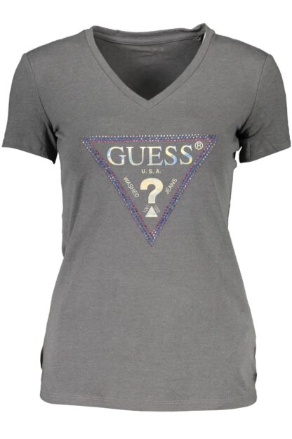 Guess Jeans - Gray Cotton Women T-Shirt