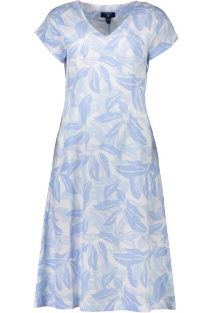 Gant - Light Blue Linen Women Dress