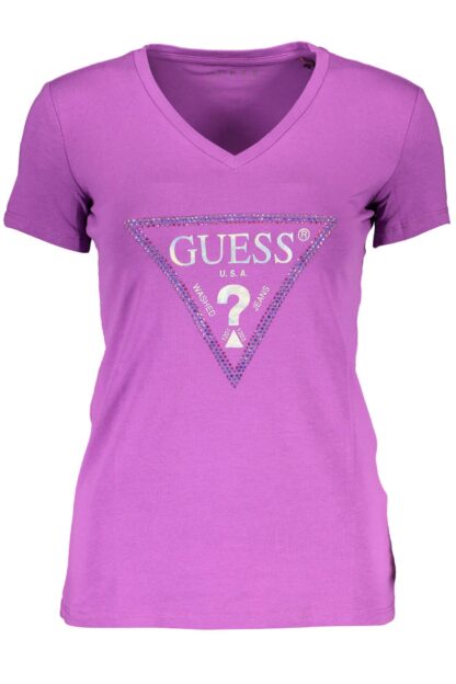 Guess Jeans - Purple Cotton Women T-Shirt