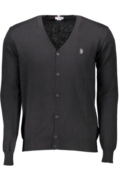 U.S. POLO ASSN. - Black Cotton Men Cardigan