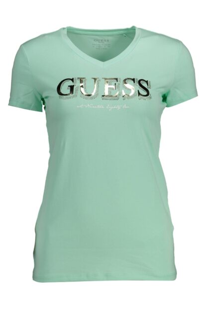 Guess Jeans - Green Cotton Women T-Shirt