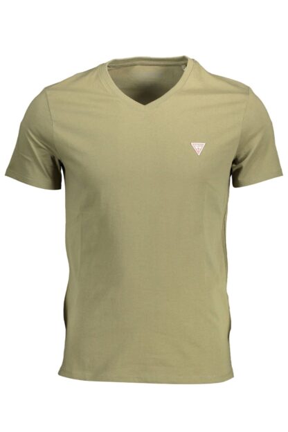 Guess Jeans - Green Cotton Men T-Shirt