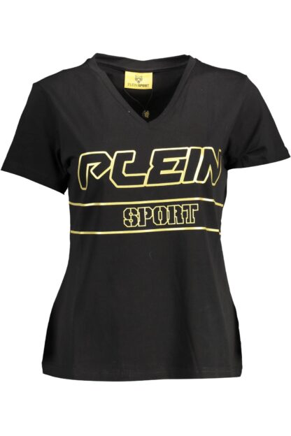 Plein Sport - "Black Cotton Women T-Shirt"