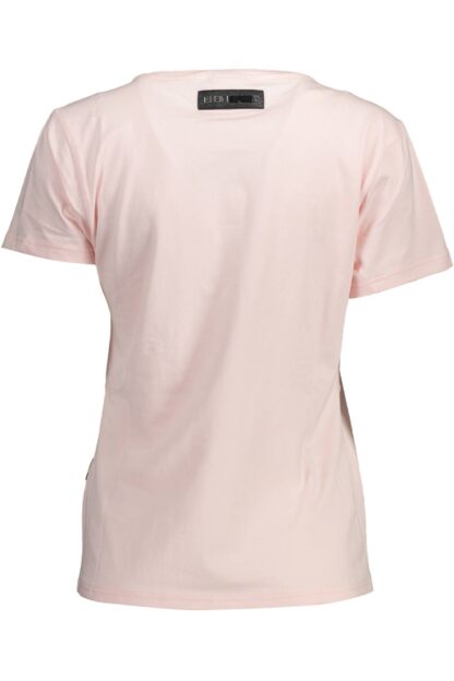 Plein Sport - Pink Cotton Women T-Shirt