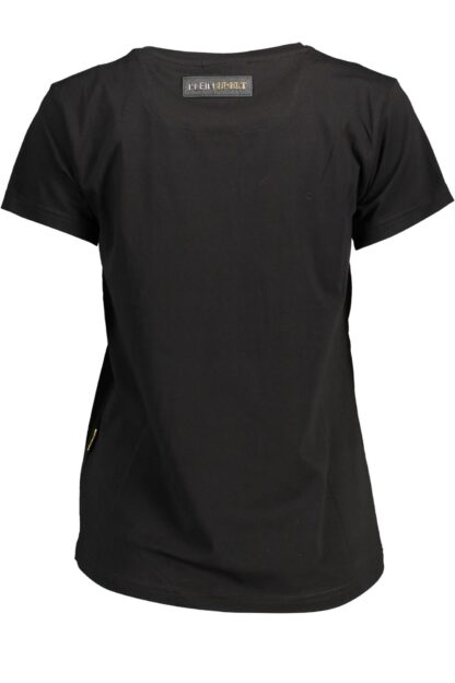 Plein Sport - "Black Cotton Women T-Shirt"