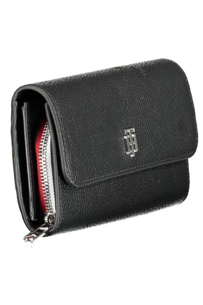 Tommy Hilfiger - Black Polyurethane Women Wallet