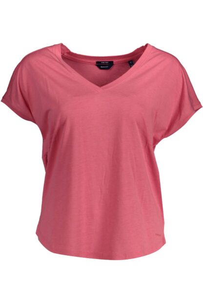 Gant - Pink Cotton Women T-Shirt