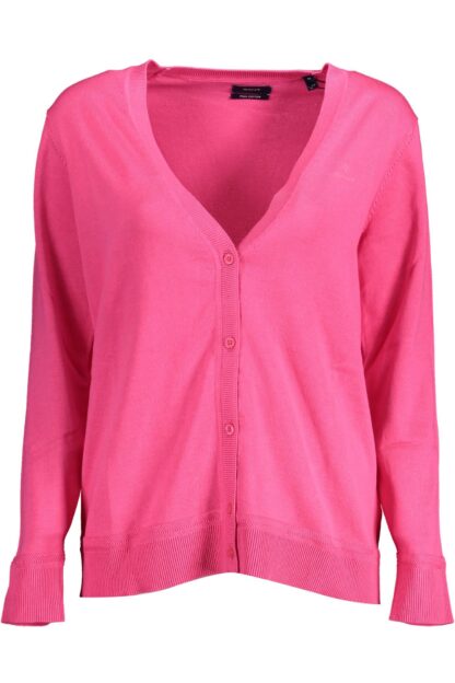 Gant - Pink Cotton Women Cardigan