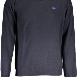 La Martina - Blue Cotton Men Sweater