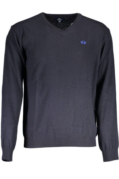 La Martina - Blue Wool Men Sweater