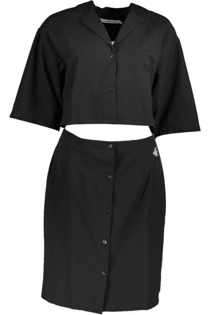 Calvin Klein - Black Cotton Women Dress