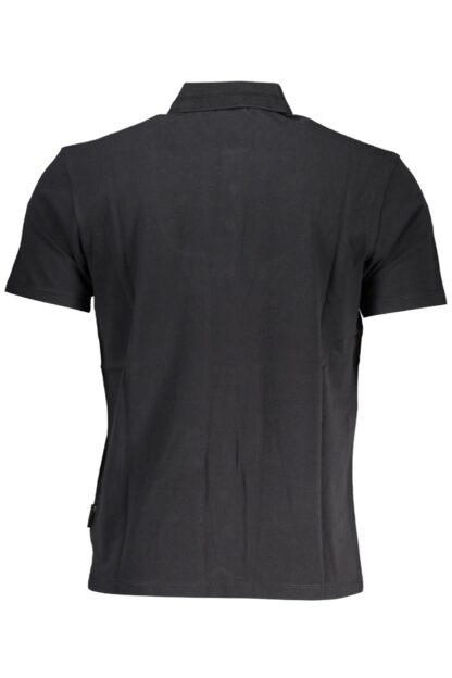 Napapijri - Black Cotton Men Polo Shirt