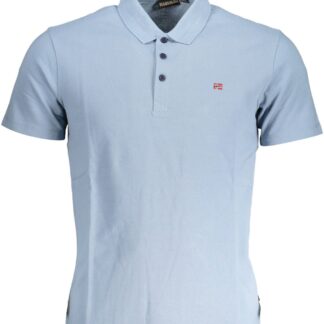 Napapijri - Gray Cotton Men Polo Shirt